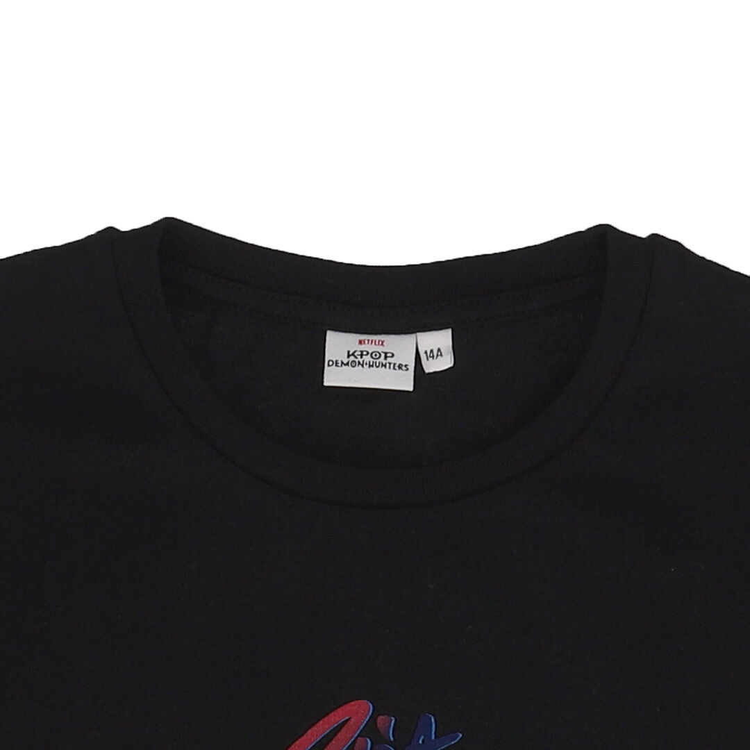 T-shirt | Kpop Demon Hunters | Noir Saja Boys 10 Ans